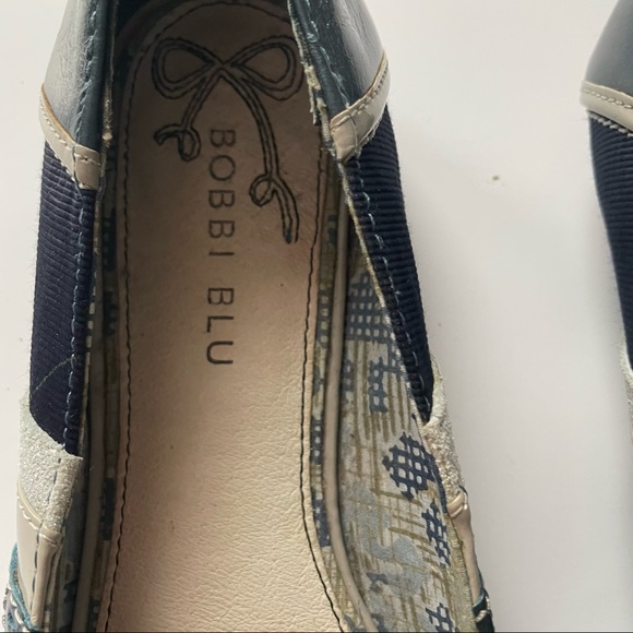 Bobbi Blu Kassidy slip on Navy leather ballet flats in great condition size 7.5 - Picture 4 of 5